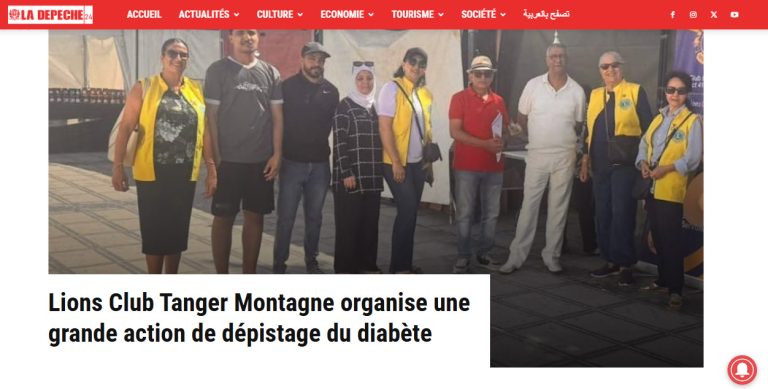 Cérémonie officielle et remise de dons — Lions Club Tanger Montagne
